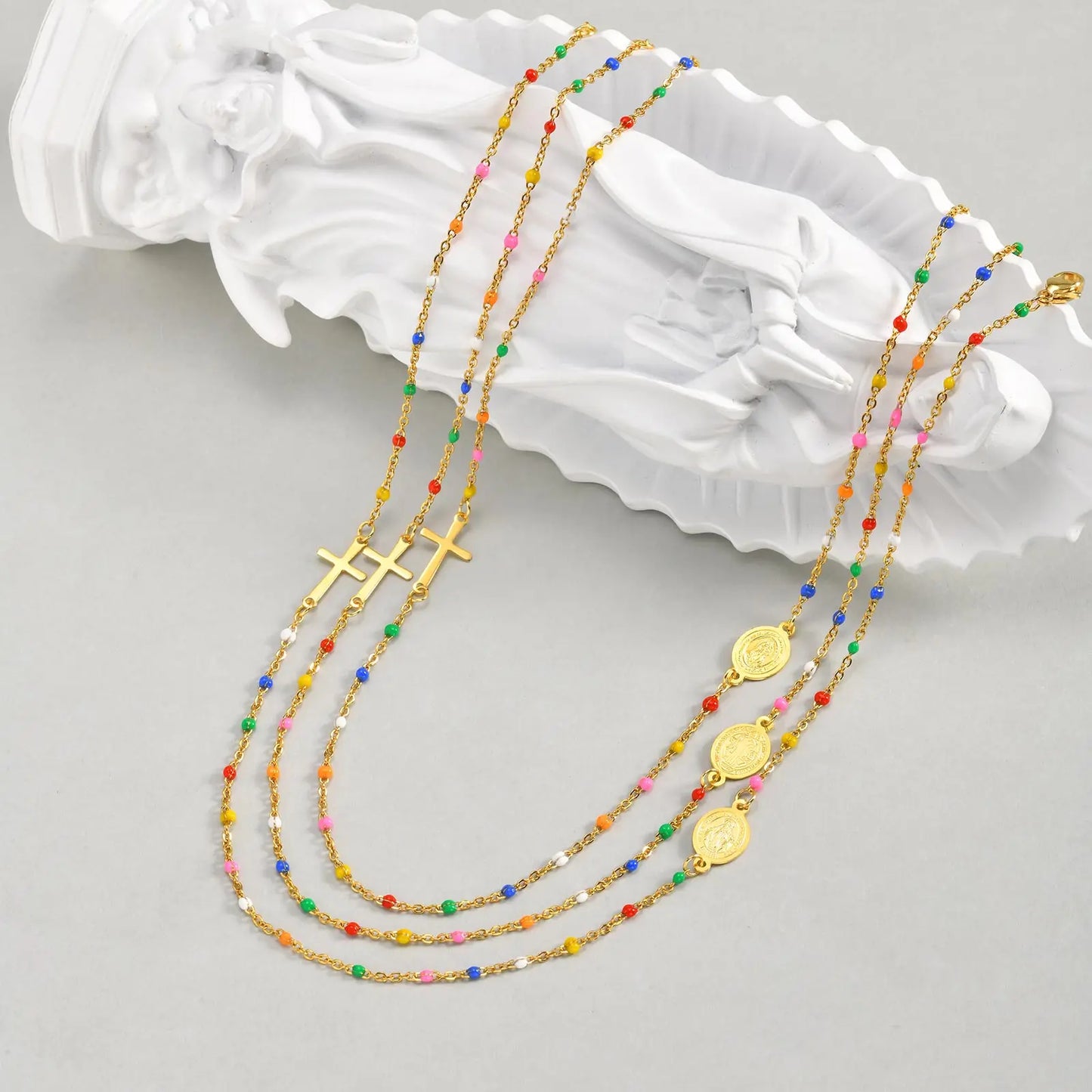 Colored Cross Necklace for Women - 8 - js | ONEFY.SHOP