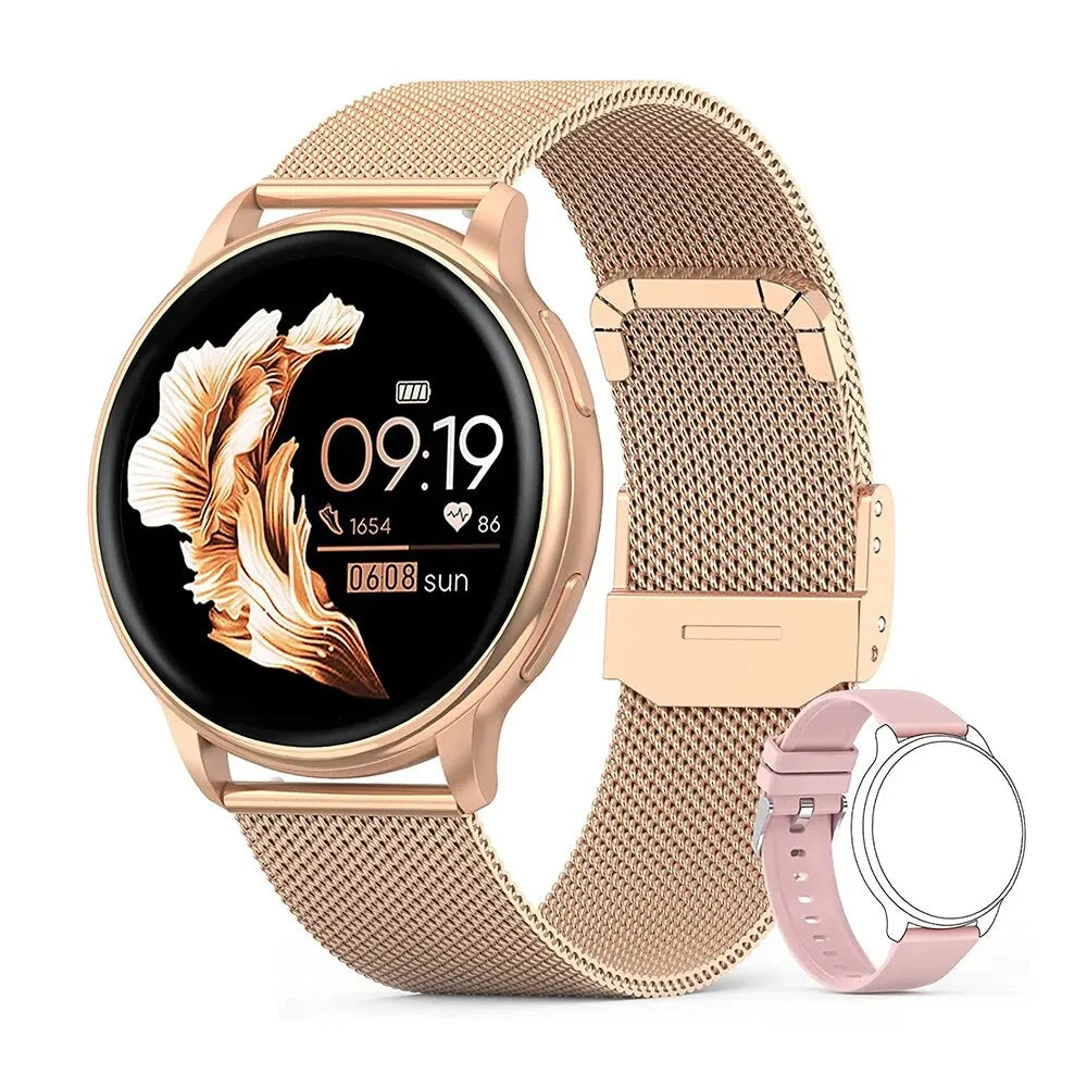 Elegant Circular Smart Watch - 4 - ss | ONEFY.SHOP