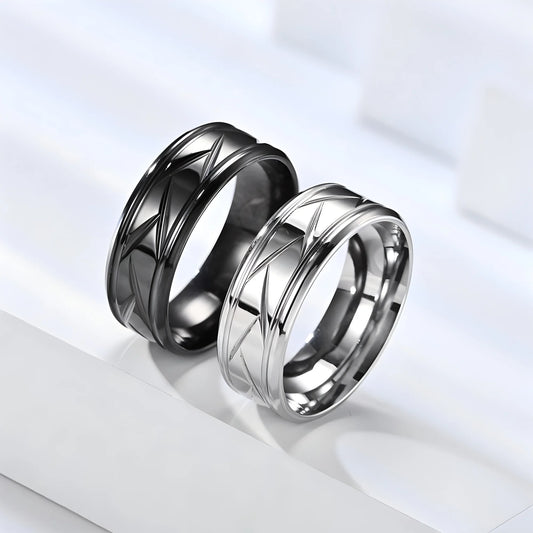 Modern Geometric Pattern Ring