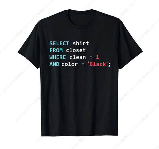 SQL Code T-Shirt - 2 - ps | ONEFY.SHOP