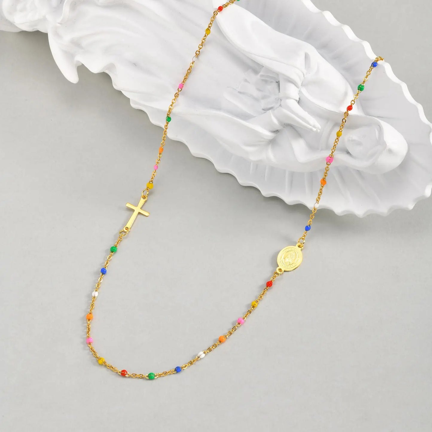 Colored Cross Necklace for Women - 8 - js | ONEFY.SHOP