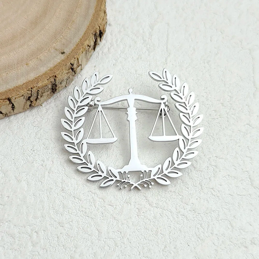 Justice Balance Lapel Pin - 2 - aw | ONEFY.SHOP