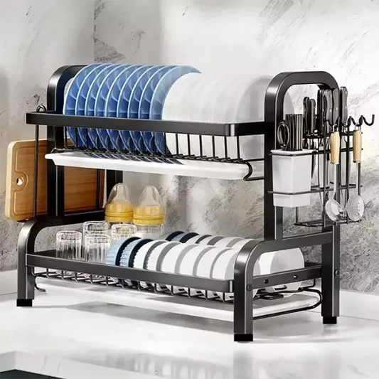 2 Tier Kitchen Countertop Dish - 6 - oe | ONEFY.SHOP