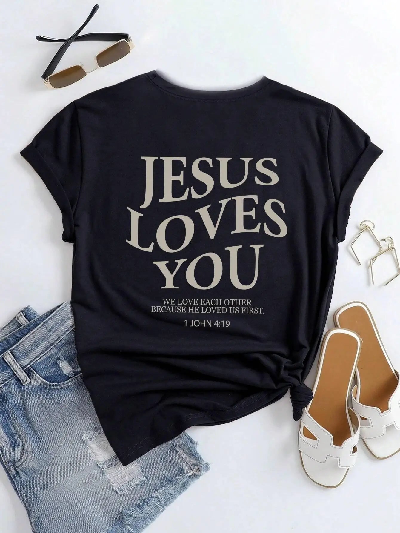 Jesus Loves You T-Shirt - 8 - an | ONEFY.SHOP