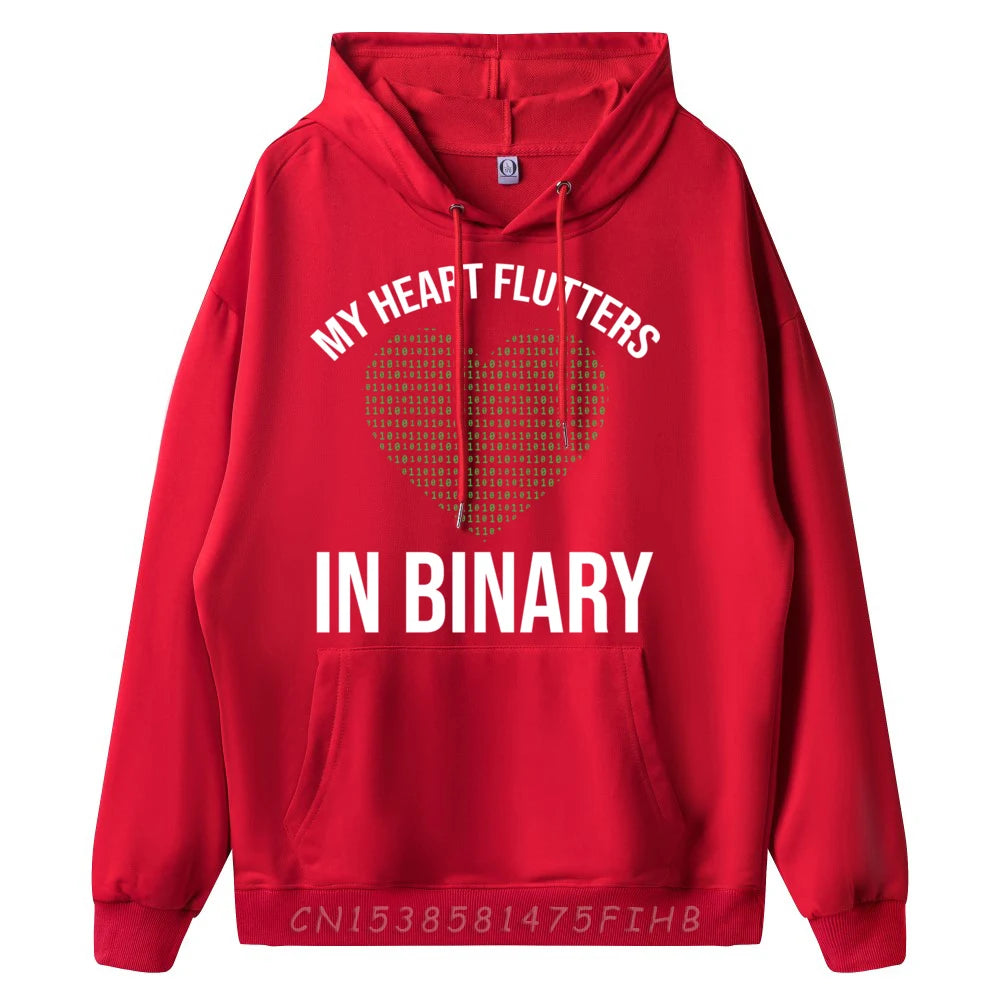 My Heart Flutters in Binary T-Shirt - 2 - ps | ONEFY.SHOP