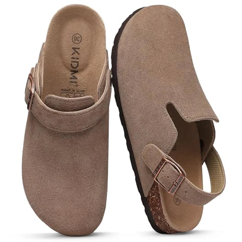 Classic Suede-Look Adjustable Clog Slipper - 2 - gn | ONEFY.SHOP