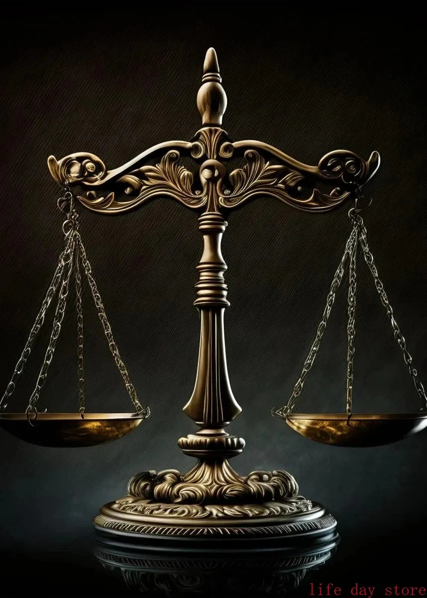 Scales of Justice Goddess Art Poster - 2 - aw | ONEFY.SHOP