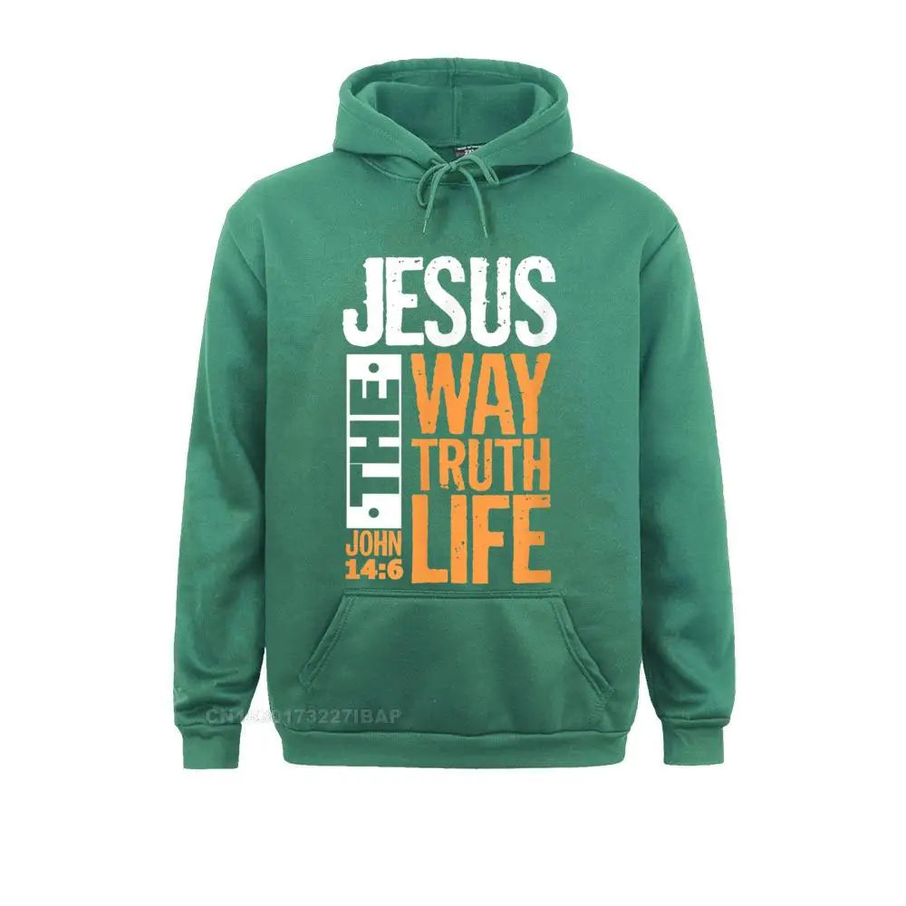 Jesus The Way, The Truth, The Life Hoodie - 8 - an | ONEFY.SHOP