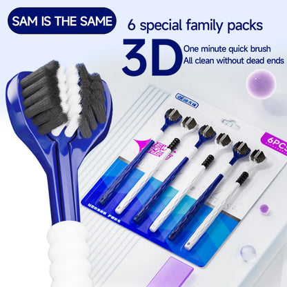 3D Triple-Sided Soft-Bristle Toothbrush - 4 -  fh | ONEFY.SHOP