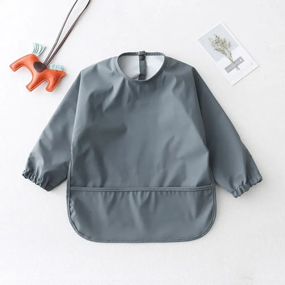 Baby Feeding Bibs With Long Sleeves - 9 - ks | ONEFY.SHOP