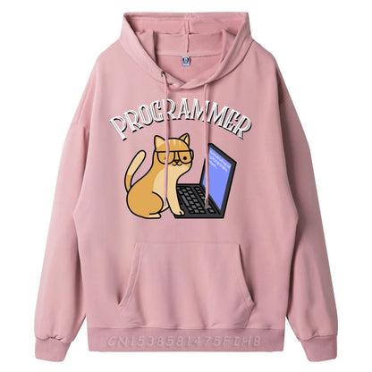 Programmer Cat Coding Enthusiast Hoodie - 2 - ps | ONEFY.SHOP