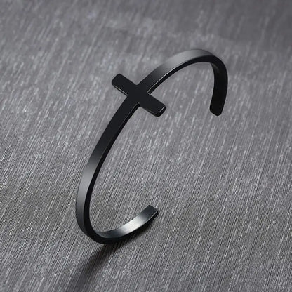 Christian Cross Cuff Bracelet - 8 - js | ONEFY.SHOP