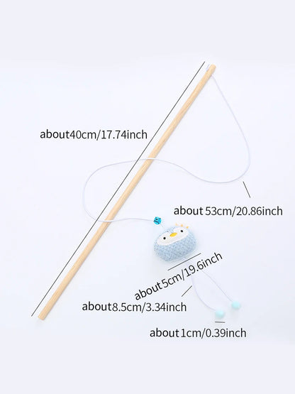 Cat Toy Wooden Pole with Bell - 9 - ps | ONEFY.SHOP