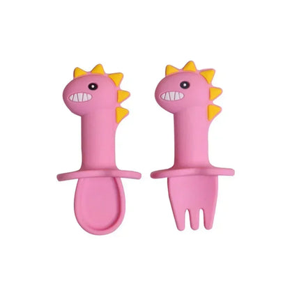 Dinosaur Bowl Plates with Spoon - 9 - bs | ONEFY.SHOP