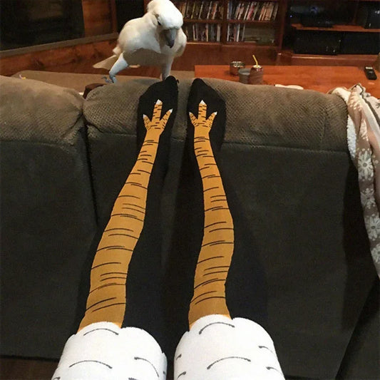 Novelty Chicken Leg Knee-High Socks - 7 -  fs | ONEFY.SHOP