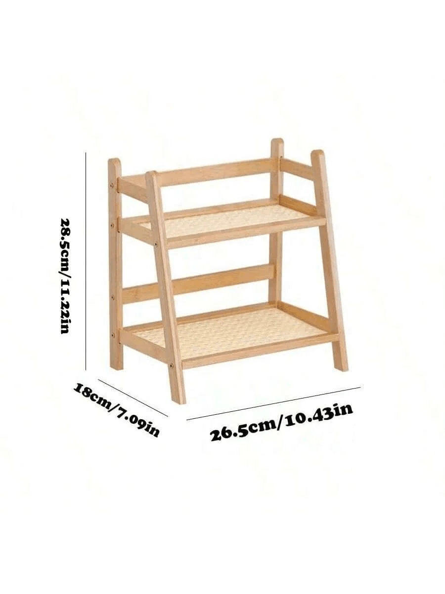 Coffee Rack Countertop Storage Bamboo - 6 - km | ONEFY.SHOP