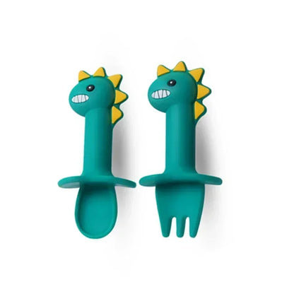 Dinosaur Bowl Plates with Spoon - 9 - bs | ONEFY.SHOP