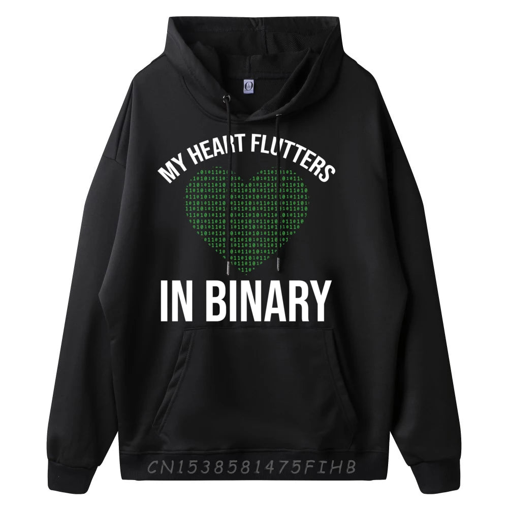 My Heart Flutters in Binary T-Shirt - 2 - ps | ONEFY.SHOP