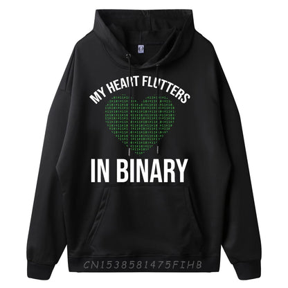 My Heart Flutters in Binary T-Shirt - 2 - ps | ONEFY.SHOP