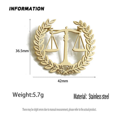 Justice Balance Lapel Pin - 2 - aw | ONEFY.SHOP