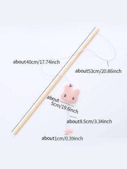 Cat Toy Wooden Pole with Bell - 9 - ps | ONEFY.SHOP