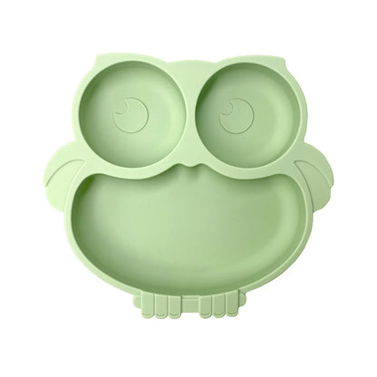 Baby Owl Dining Plate - 9 - bs | ONEFY.SHOP