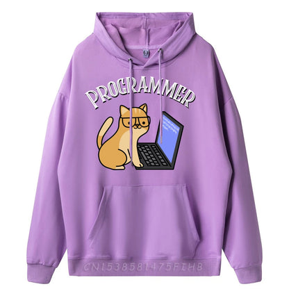 Programmer Cat Coding Enthusiast Hoodie - 2 - ps | ONEFY.SHOP