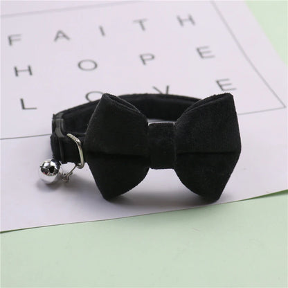 Bow Velvet Cat Collar - 5 - pn | ONEFY.SHOP
