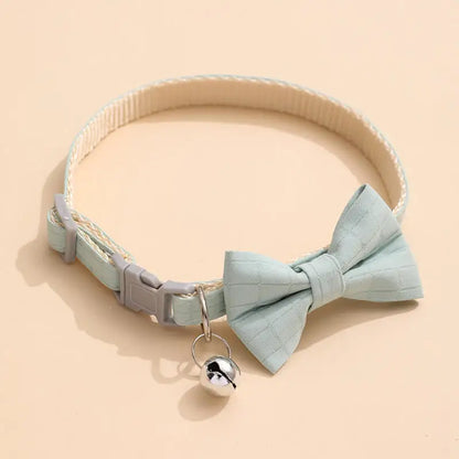 Bow Collar with Safety Bell - 5 - pn | ONEFY.SHOP