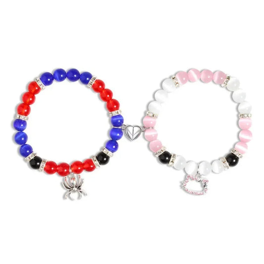 Colorful Beaded Stretch Bracelets with Charm - 7 -  rs | ONEFY.SHOP