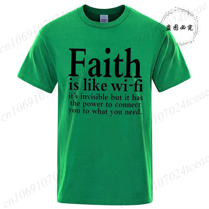 Faith Is Like WiFi Shirt - 8 - an | ONEFY.SHOP