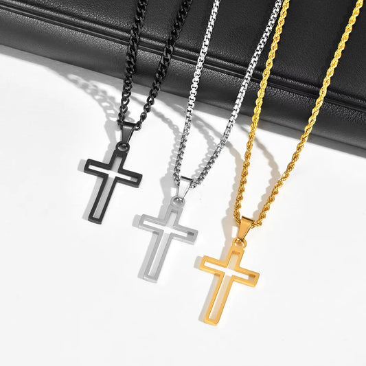 Casual Cross Necklace for Men - 8 - js | ONEFY.SHOP
