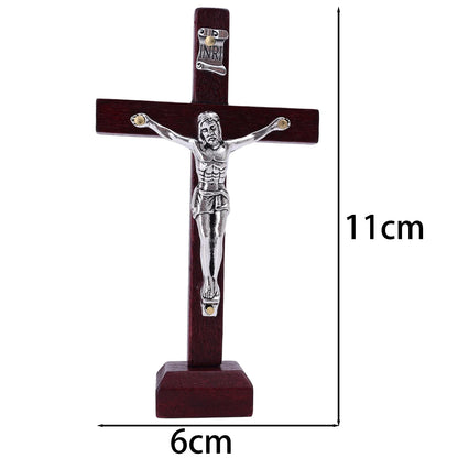 Wooden Jesus Cross with Stand - 8 - ht | ONEFY.SHOP
