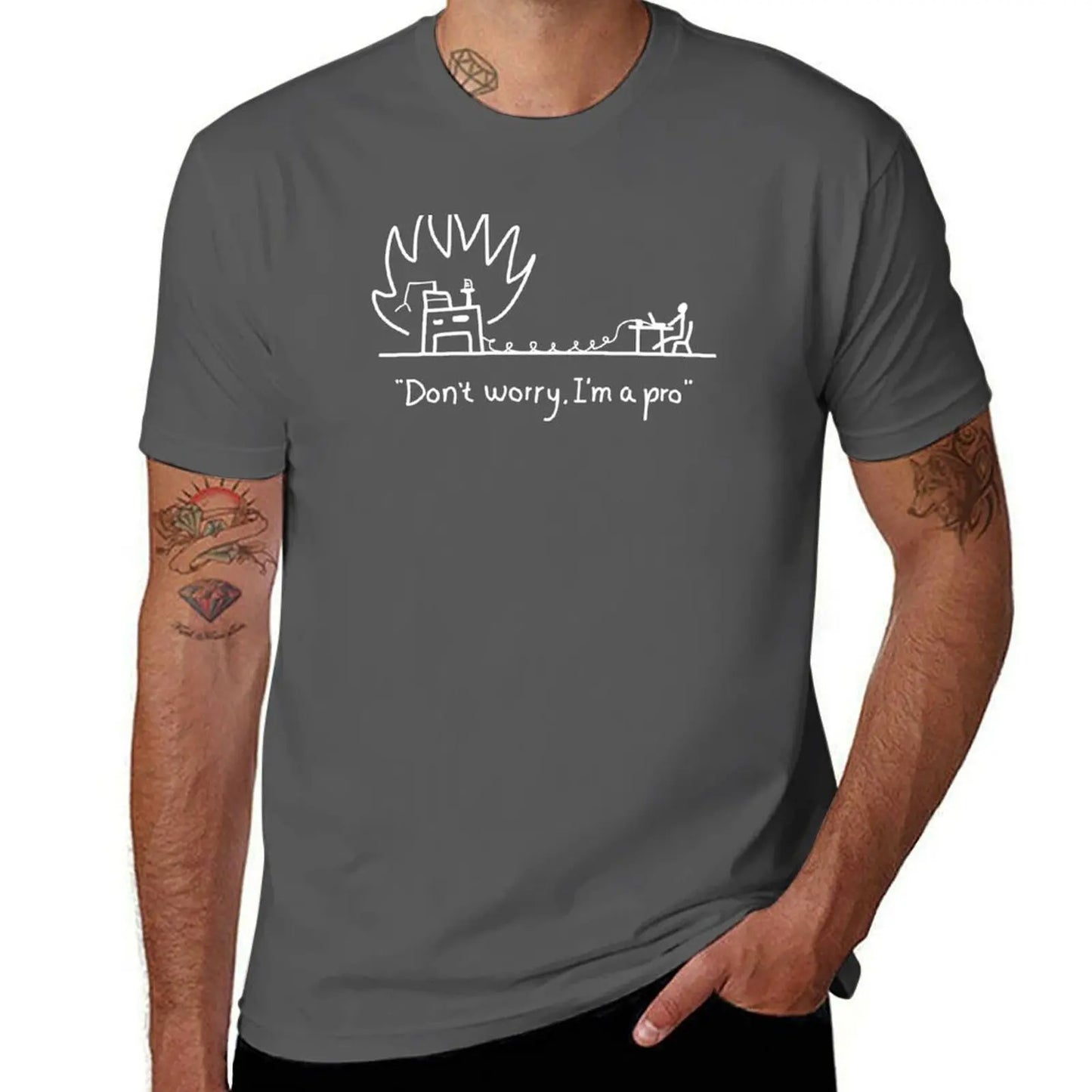 Server on Fire Programmer T-Shirt - 2 - ps
