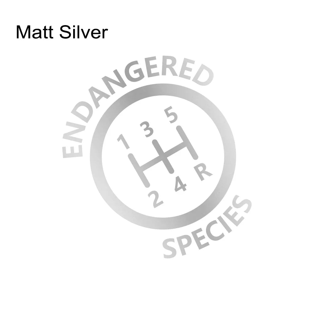 Endangered Species" Manual Transmission Decal - 3 -  ts | ONEFY.SHOP