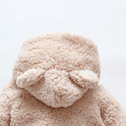 Bear Embroidered Baby Jumpsuit - 9 - kn | ONEFY.SHOP