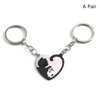 Matching Yin and Yang Cat Keychains - 7 -  rs | ONEFY.SHOP