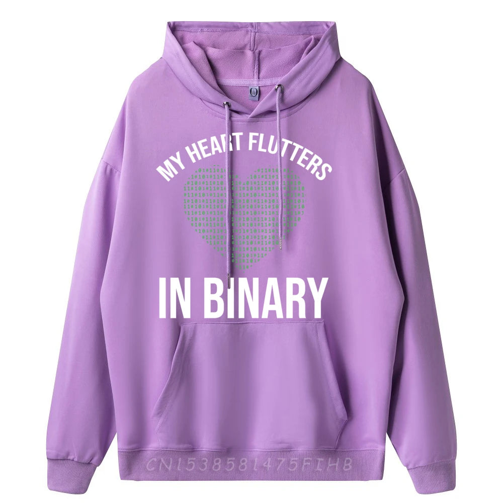 My Heart Flutters in Binary T-Shirt - 2 - ps | ONEFY.SHOP