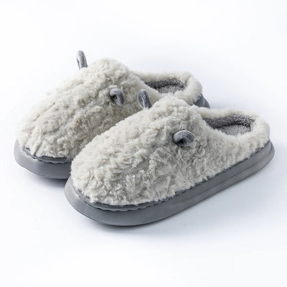 Fluffy Animal-Ear Platform Slipper - 2 - gn | ONEFY.SHOP