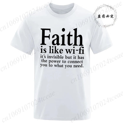 Faith Is Like WiFi Shirt - 8 - an | ONEFY.SHOP