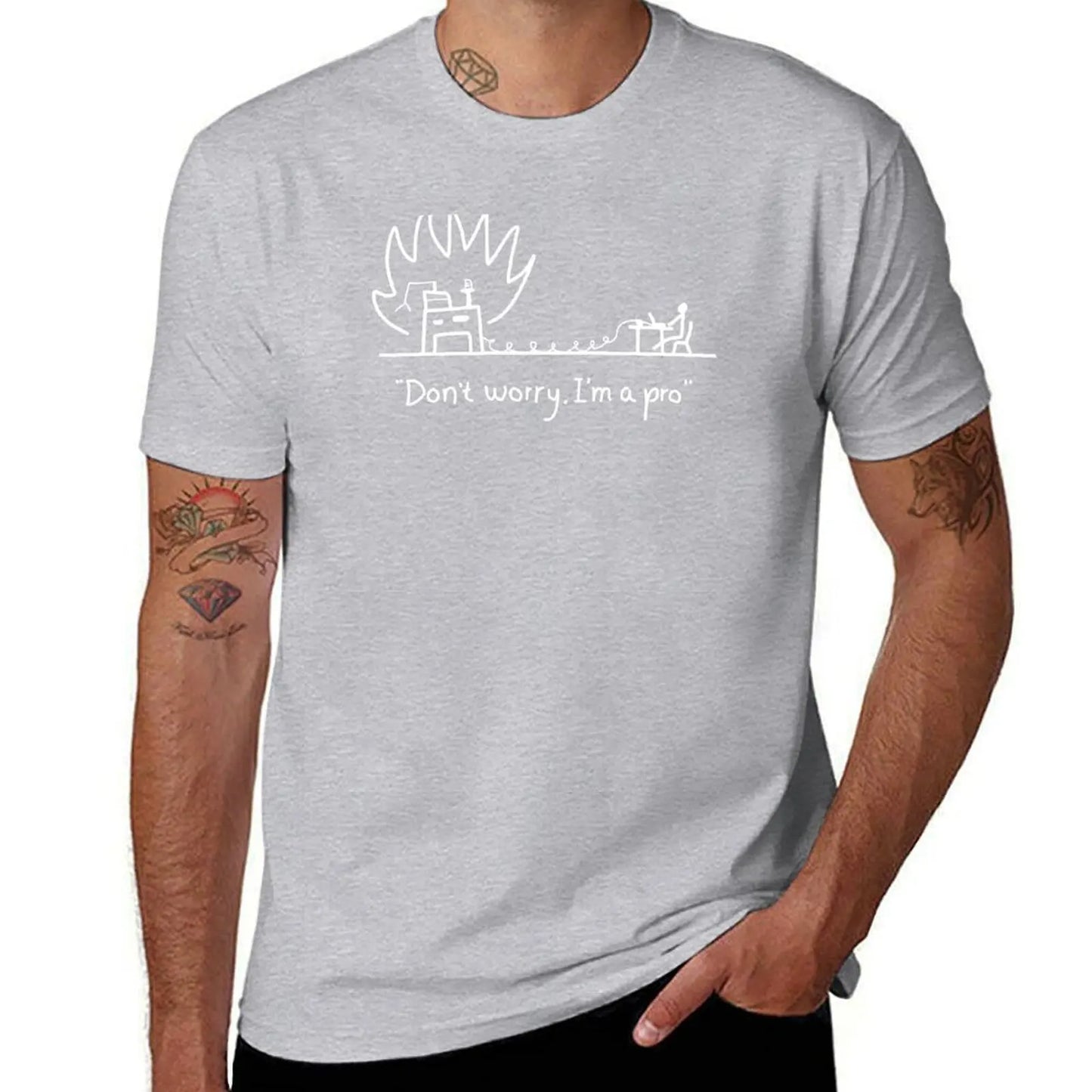 Server on Fire Programmer T-Shirt - 2 - ps