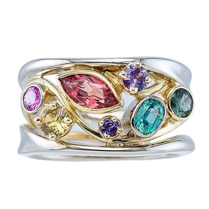 Multi-Stone Wellness Energy Ring - 4 - fs | ONEFY.SHOP