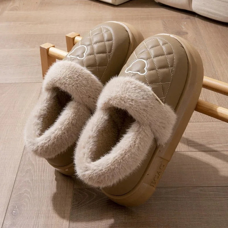 Quilted Lined Winter Home Slipper - 2 - gn | ONEFY.SHOP