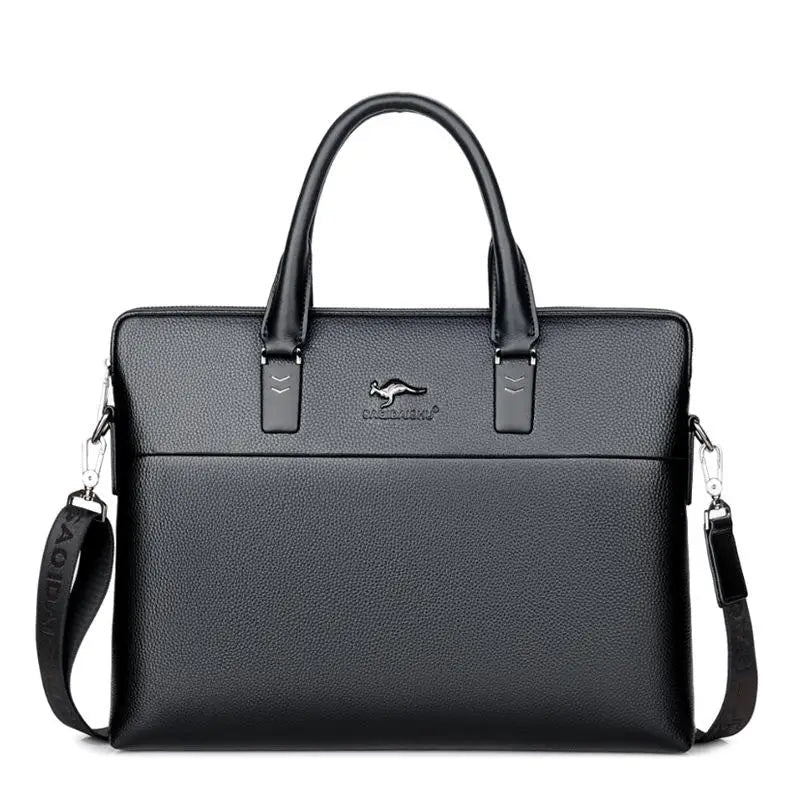 Men’s Leather Shoulder Bag - 2 - aw  | ONEFY.SHOP
