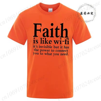 Faith Is Like WiFi Shirt - 8 - an | ONEFY.SHOP