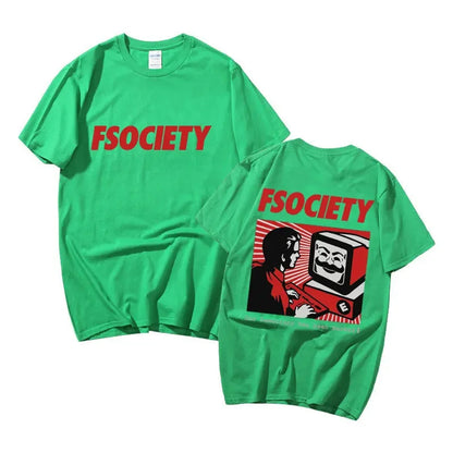 FSociety Mr. Robot Themed Hacker T-Shirt - 2 - ps | ONEFY.SHOP