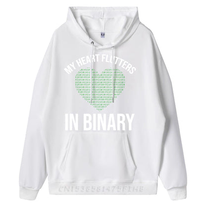 My Heart Flutters in Binary T-Shirt - 2 - ps | ONEFY.SHOP
