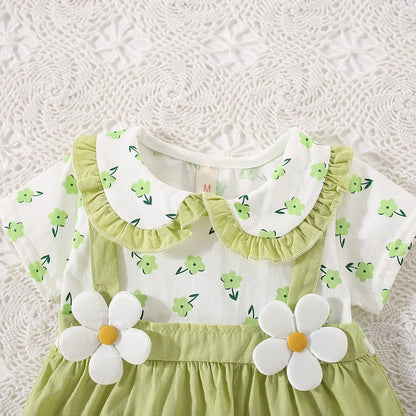 Summer Floral Baby Girl Dress - 9 - kn | ONEFY.SHOP