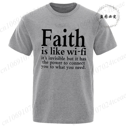 Faith Is Like WiFi Shirt - 8 - an | ONEFY.SHOP