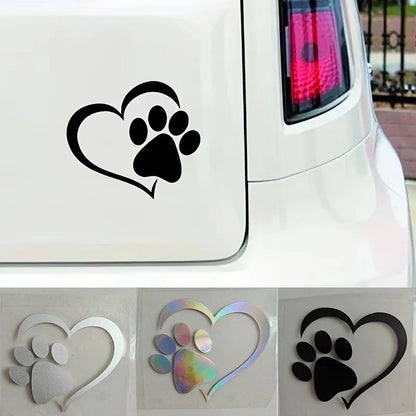Heart Dog Pet Car Sticker - 5 - cs | ONEFY.SHOP